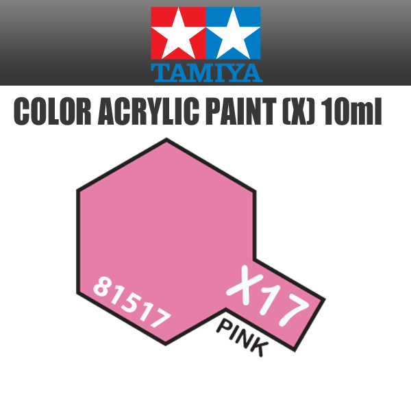 TAMIYA 81517 - Acrylic Mini X-17 Pink - 10ml Bottle